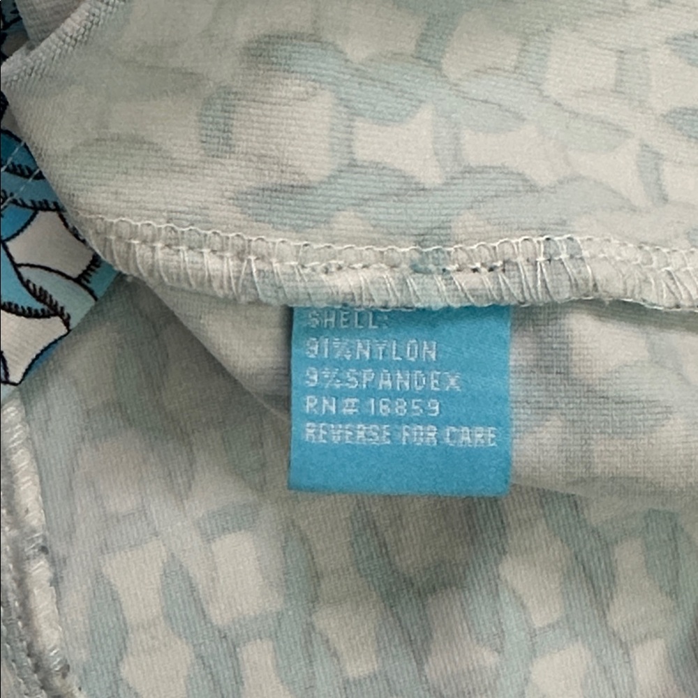 J. McLaughlin Sophia Catalina Cloth Sleeveless Geometric Blue White Size Medium‎ - Picture 12 of 12